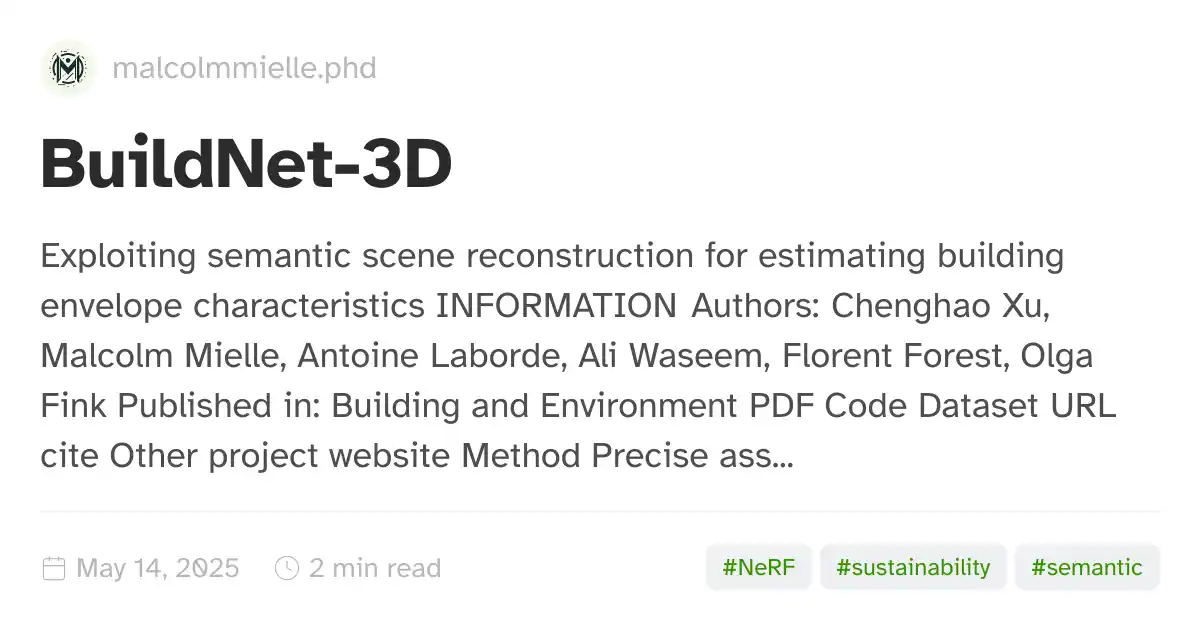 BuildNet-3D